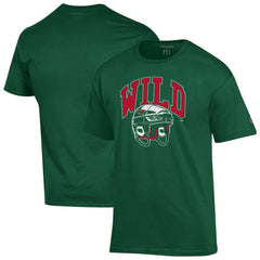 NHL Green Minnesota Wild Champion Helmet T-Shirt