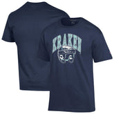 NHL Navy Seattle Kraken Champion Helmet T-Shirt