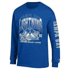 NHL Royal Tampa Bay Lightning Champion Long Sleeve Jersey T-Shirt