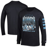 NHL Black Utah Mammoth Champion Long Sleeve Jersey T-Shirt