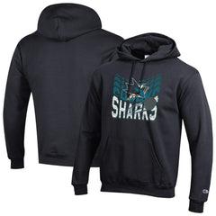 NHL Black San Jose Sharks Champion Powerblend Hoodie