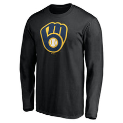 MLB Milwaukee Brewers Team Logo Long Sleeve T-Shirt