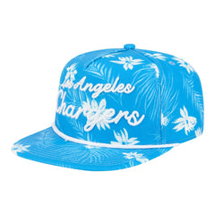 Palm Print A-Frame 9FIFTY Snapback Hat - Los Angeles Chargers
