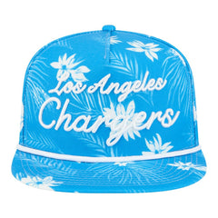 Palm Print A-Frame 9FIFTY Snapback Hat - Los Angeles Chargers