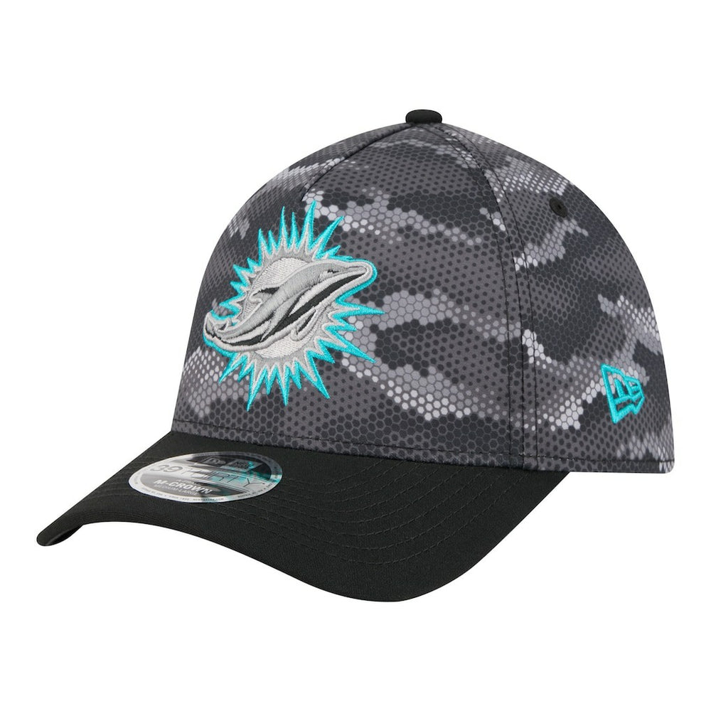 Camo A-Frame 39THIRTY Flex Hat - Miami Dolphins
