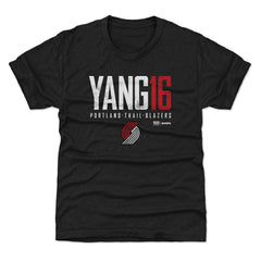 NBA Yang Hansen Portland Trail Blazers 500 Level Youth Elite Name & Number T-Shirt
