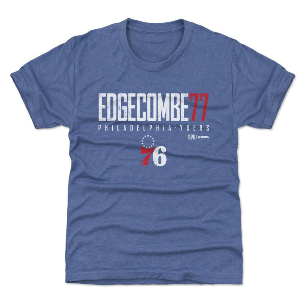 NBA VJ Edgecombe Philadelphia 76ers 500 Level Youth Elite Name & Number T-Shirt