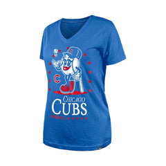 MLB Chicago Cubs New Era Women's Little Miss 2 V-Neck T-Shirt