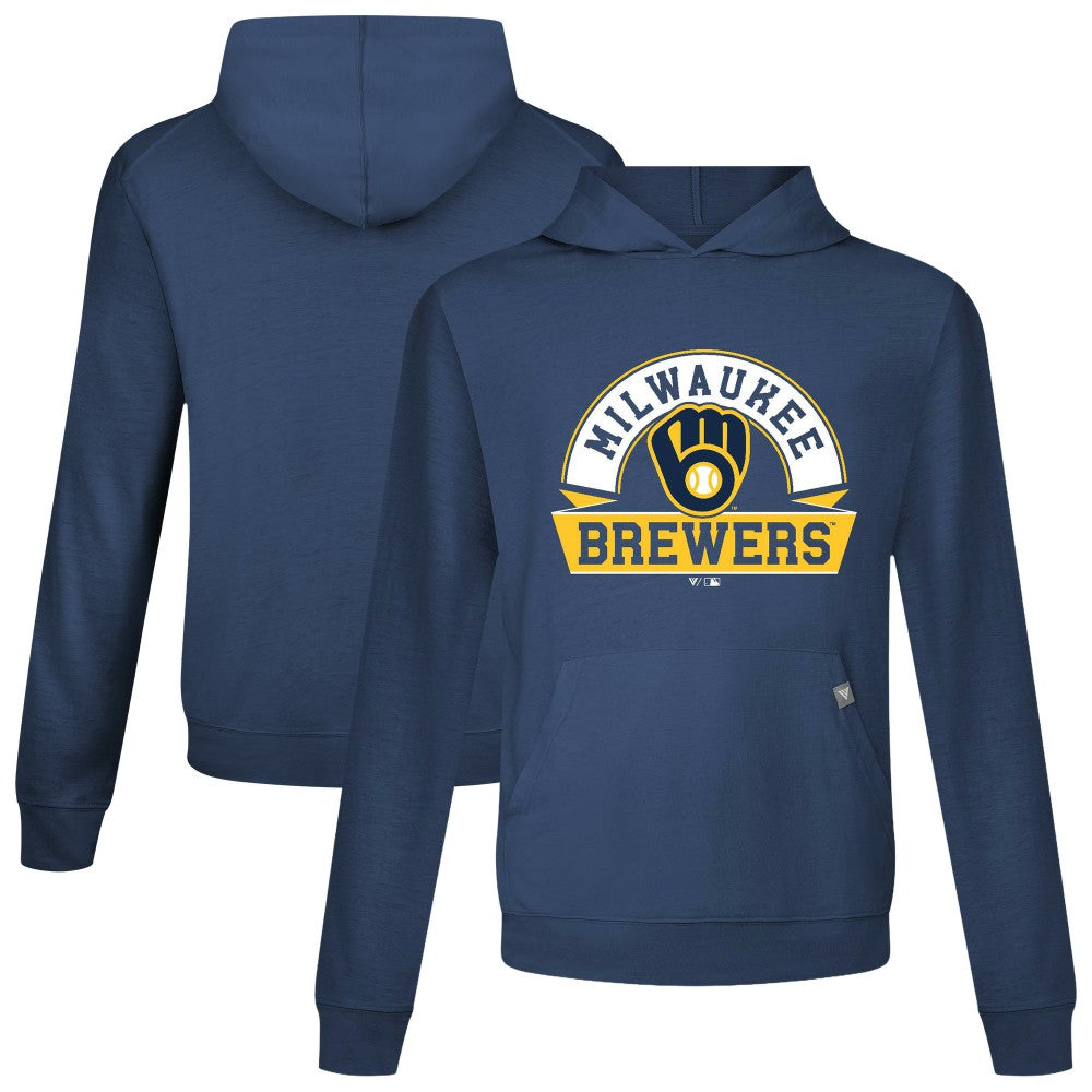 MLB Milwaukee Brewers Levelwear Relay Banner Arch Pullover Hoodie