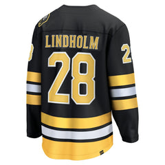 NHL Black Elias Lindholm Boston Bruins Fanatics Home Breakaway Player Jersey