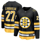 NHL Black Hampus Lindholm Boston Bruins Fanatics Home Breakaway Player Jersey