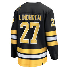 NHL Black Hampus Lindholm Boston Bruins Fanatics Home Breakaway Player Jersey
