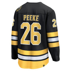 NHL Black Andrew Peeke Boston Bruins Fanatics Home Breakaway Player Jersey