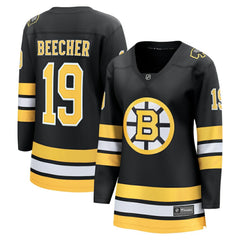NHL Black John Beecher Boston Bruins Fanatics Women's Home Breakaway Player Jersey