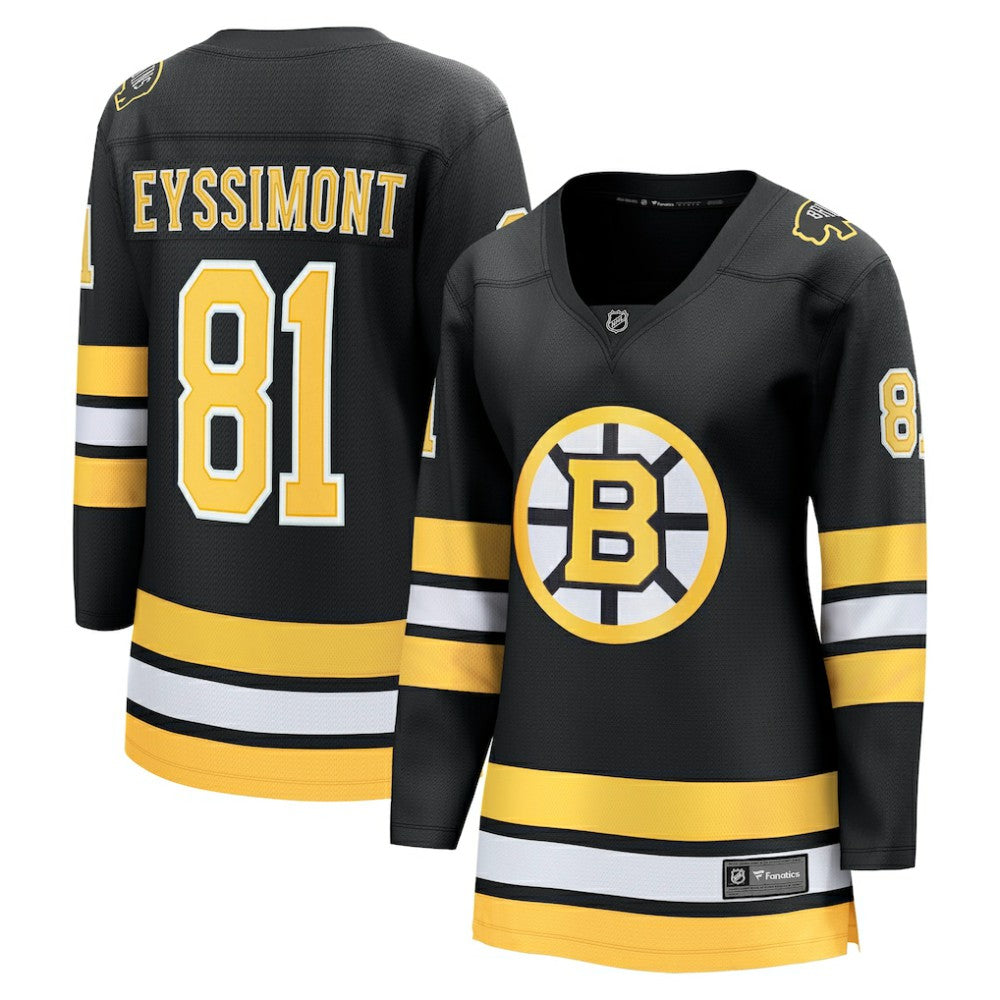 NHL Black Michael Eyssimont Boston Bruins Fanatics Women's Home Breakaway Player Jersey