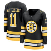 NHL Black Casey Mittelstadt Boston Bruins Fanatics Women's Home Breakaway Player Jersey