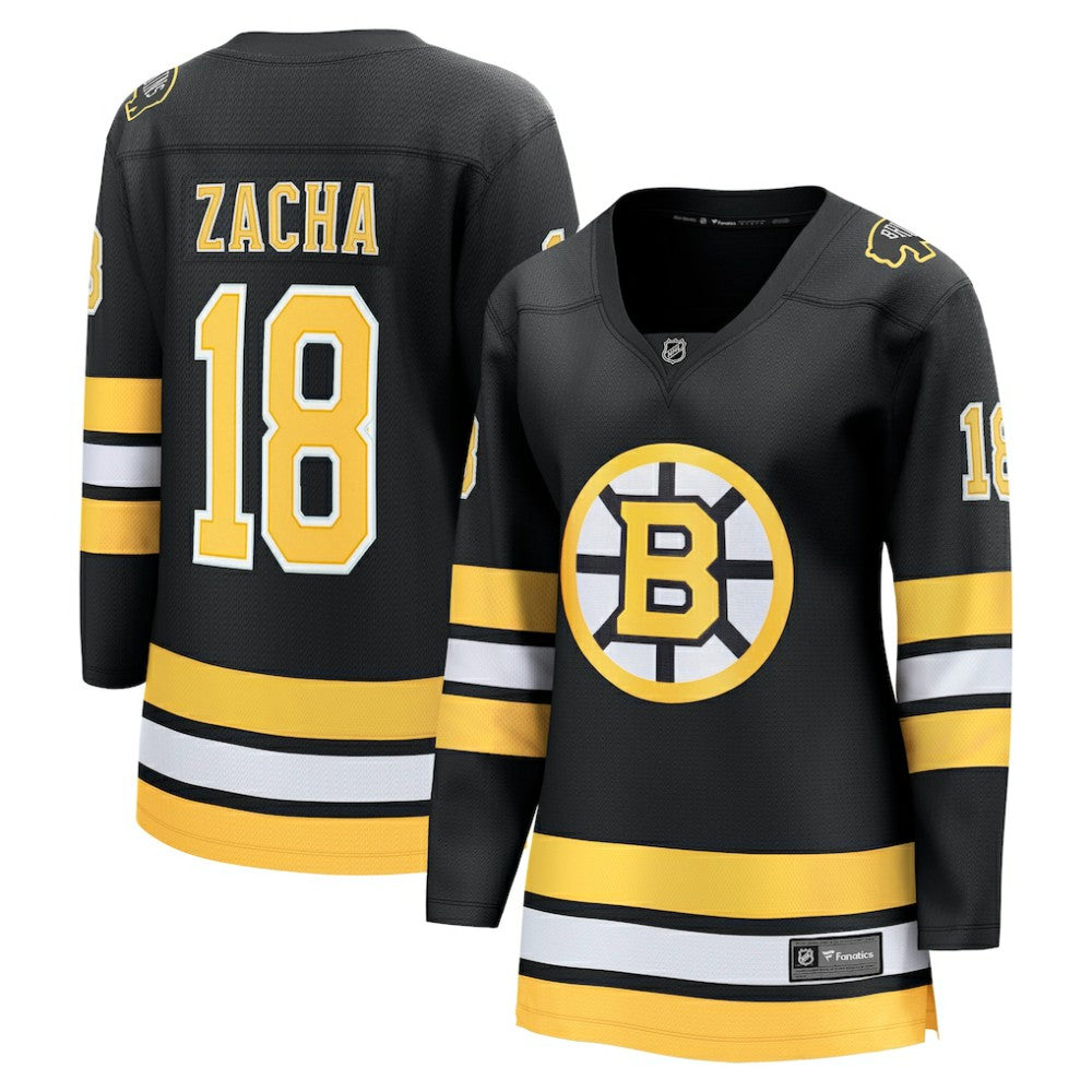 NHL Black Pavel Zacha Boston Bruins Fanatics Women's Home Breakaway Player Jersey