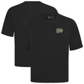 NHL Black Philadelphia Flyers Levelwear Copper Oversized Luxe Signature Knit T-Shirt