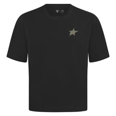NHL Black Dallas Stars Levelwear Copper Oversized Luxe Signature Knit T-Shirt