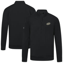 NHL Black Carolina Hurricanes Levelwear Copper Upright Quarter-Zip Pullover