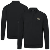 NHL Black Utah Mammoth Levelwear Copper Upright Quarter-Zip Pullover