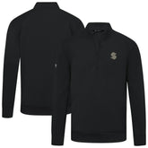 NHL Black Seattle Kraken Levelwear Copper Upright Quarter-Zip Pullover