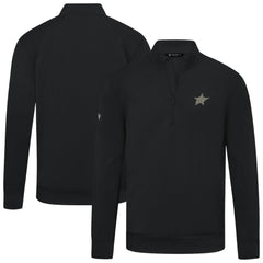 NHL Black Dallas Stars Levelwear Copper Upright Quarter-Zip Pullover