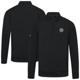 NHL Black Edmonton Oilers Levelwear Copper Upright Quarter-Zip Pullover