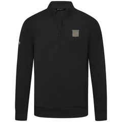 NHL Black New York Rangers Levelwear Copper Upright Quarter-Zip Pullover