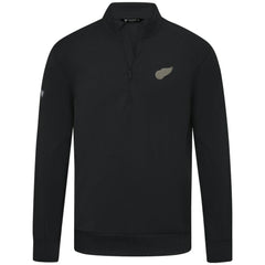 NHL Black Detroit Red Wings Levelwear Copper Upright Quarter-Zip Pullover