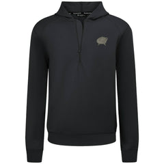 NHL Black Columbus Blue Jackets Levelwear Technic Quarter-Zip Pullover Hoodie
