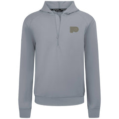 NHL Gray Philadelphia Flyers Levelwear Technic Quarter-Zip Pullover Hoodie