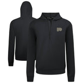 NHL Black Philadelphia Flyers Levelwear Technic Quarter-Zip Pullover Hoodie