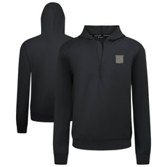 NHL Black New York Rangers Levelwear Technic Quarter-Zip Pullover Hoodie