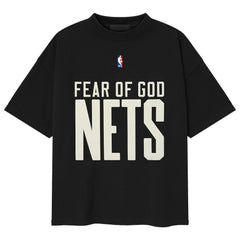 NBA Brooklyn Nets Fear of God x NBA Classic Fit T-Shirt