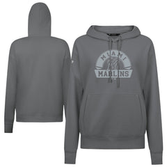 MLB Miami Marlins Levelwear Women's Adorn Banner Arch Hoodie