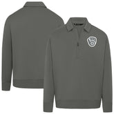 MLB Milwaukee Brewers Levelwear Women's Canmore Chenille Logo Quarter-Zip Top