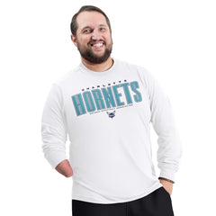 NBA Charlotte Hornets G-III Sports by Carl Banks Adaptive Printed Mesh Effect Long Sleeve T-Shirt