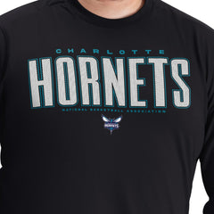 NBA Charlotte Hornets G-III Sports by Carl Banks Adaptive Printed Mesh Effect Long Sleeve T-Shirt