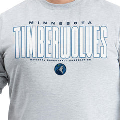 NBA Minnesota Timberwolves G-III Sports by Carl Banks Adaptive Printed Mesh Effect Long Sleeve T-Shirt