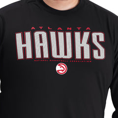 NBA Atlanta Hawks G-III Sports by Carl Banks Adaptive Printed Mesh Effect Long Sleeve T-Shirt