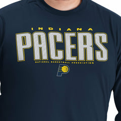 NBA Indiana Pacers G-III Sports by Carl Banks Adaptive Printed Mesh Effect Long Sleeve T-Shirt