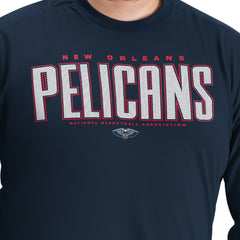NBA New Orleans Pelicans G-III Sports by Carl Banks Adaptive Printed Mesh Effect Long Sleeve T-Shirt