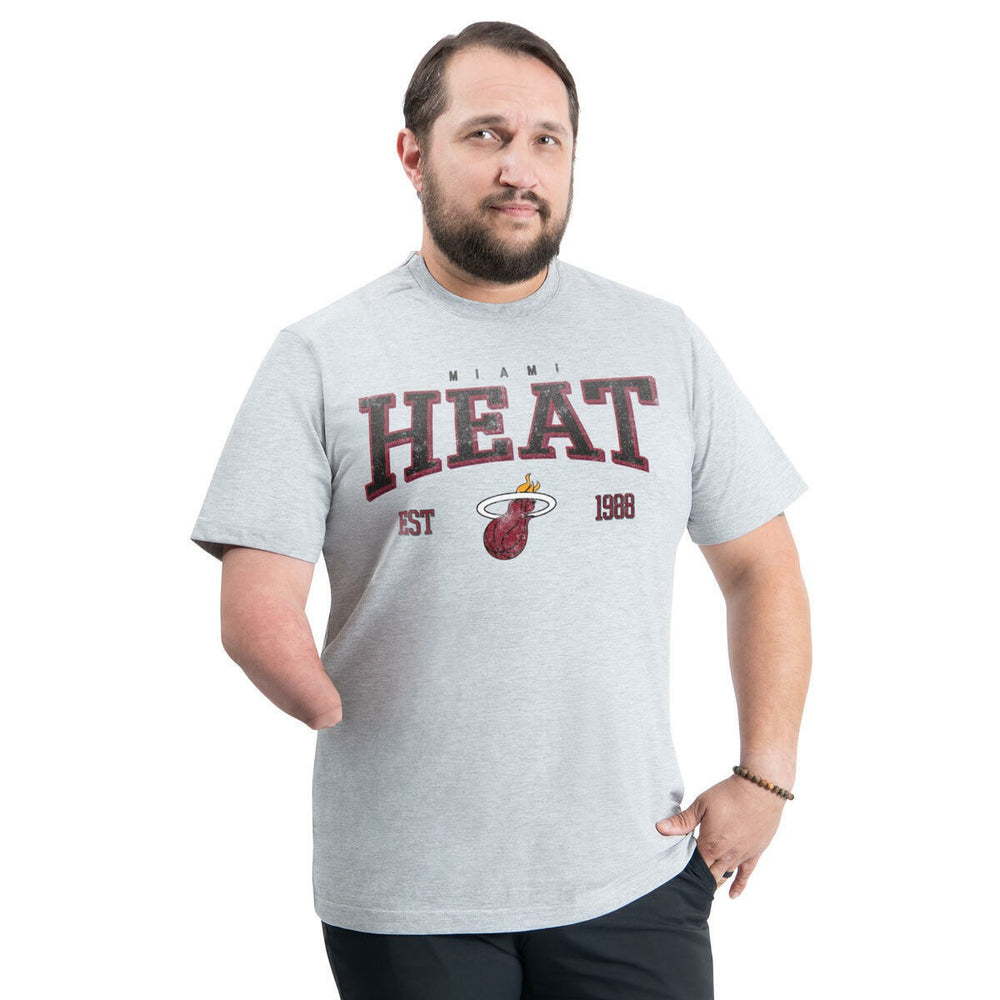 NBA Miami Heat G-III Sports by Carl Banks Adaptive Classic Team Spirit Short Sleeve T-Shirt