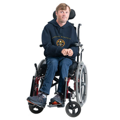 NBA Denver Nuggets G-III Sports by Carl Banks Adaptive Team Arc Fleece Hoodie sale