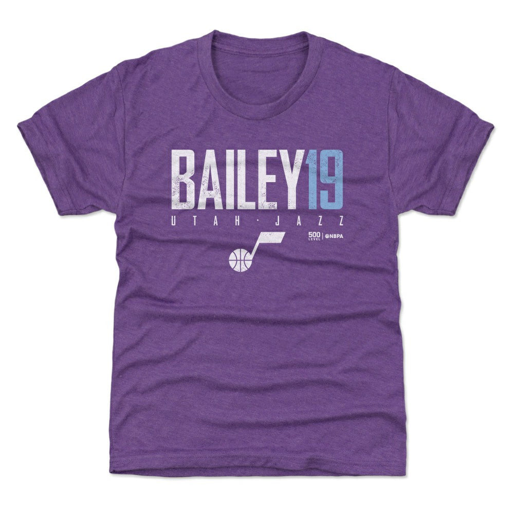 NBA Ace Bailey Utah Jazz 500 Level Youth Elite T-Shirt