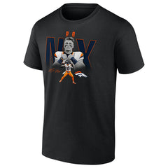 Bo Nix Humble Shadow Player Graphic T-Shirt - Denver Broncos