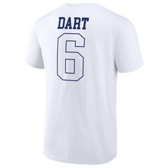 Jaxson Dart Tonal Name & Number T-Shirt - New York Giants