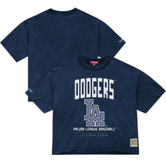 MLB Los Angeles Dodgers Mitchell & Ness Women's Cooperstown Cropped Boxy T-Shirt