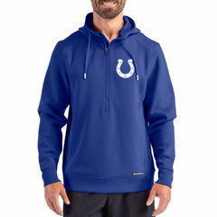 Cutter & Buck Roam Eco Half-Zip Recycled Pullover Hoodie - Indianapolis Colts
